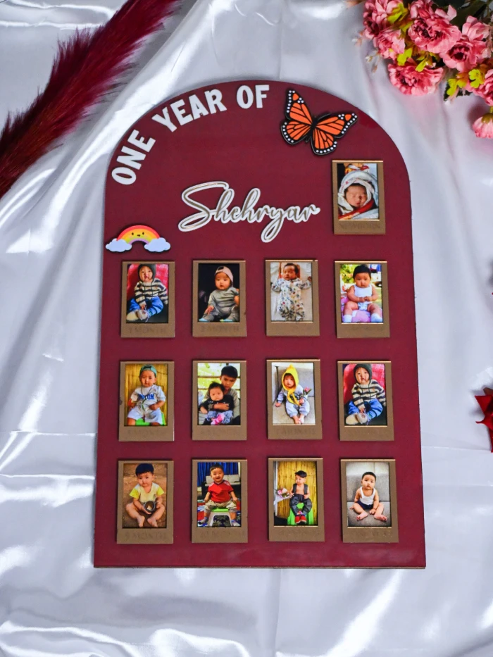 Baby Photo Board-Arch Shape